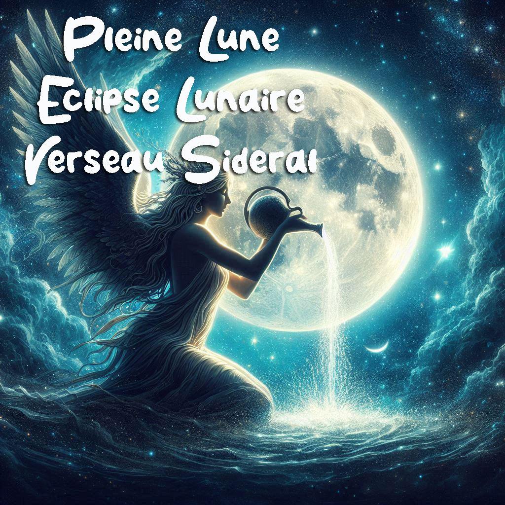 Pleine lune et éclipse lunaire Verseau sidéral
