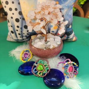 Bagues mandala acidulées