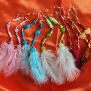 Boucles d'oreilles en perles fantaisie