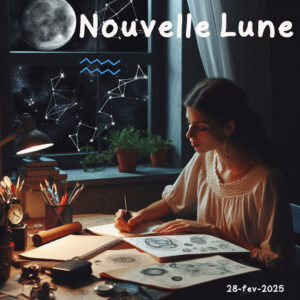 Nouvelle Lune en Verseau du 28 février 2025 en astrologie sidérale