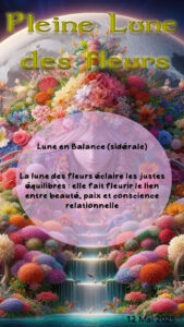 Pleine Lune des Fleurs du 12 Mai 2025