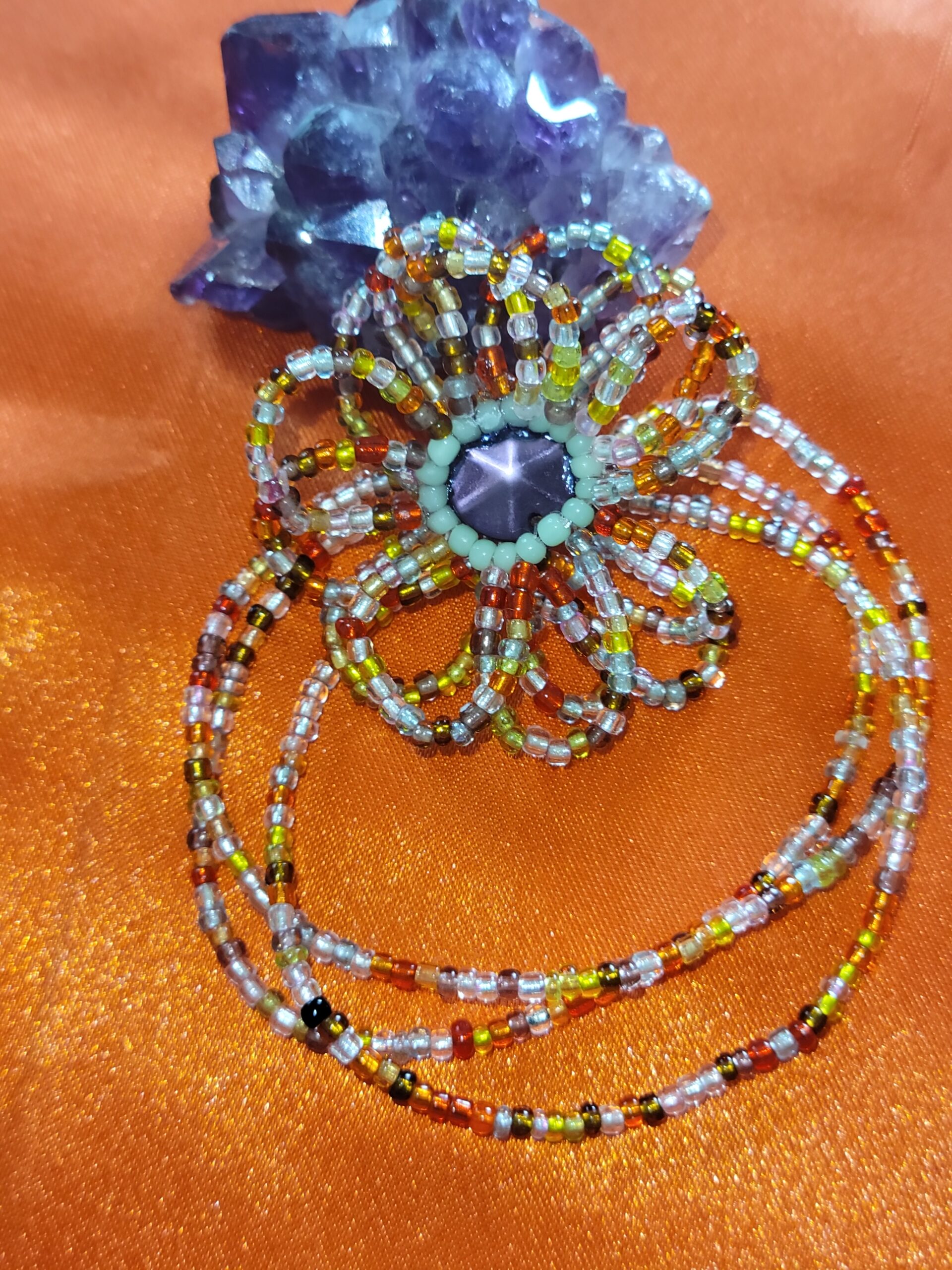 Bracelet Fleur en perles de rocaille