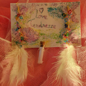 Bouquet de Tendresse – Boucles d’oreilles, Carte créative et Fiole inspirée